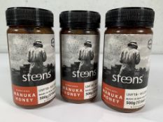 Three Steens Manuka Honey UMF15+ MGO515+ 500G/17.6OZ, All Jars Sealed (EXP 13/11/28)