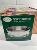 Eight Endecotts Test Sieves 61131001400 - 200mm Dia' x 50mm - New.