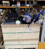 Quantity of Assorted As New and Pre-Owned Tools, Gardening and Related Items. (Wooden Create Not Inc