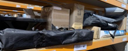 Assorted Audio, Musical and Stage Related Items, New and Preowned Items, Over One Shelf.