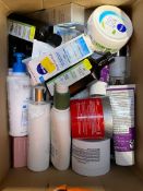 Box of as new toiletries and related.