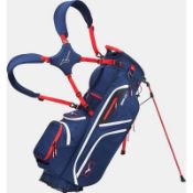 Mizuno BR-DXS23 Golf Stand Bag - Navy/Red - NS (stock image).