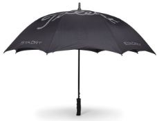 Ten Titleist STADRY Single Canopy Golf Umbrellas - Black (stock image).