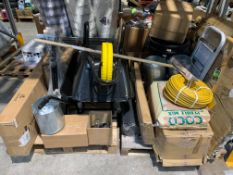 Two pallets of miscellaneous items mainly including gardening related items (Pallets not included)