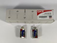 Ferrari Rear Script Aluminium 200mm (MN: AR90002536), 2x Pininfarina badges Fastback Spider 70-85 (M