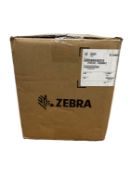 As new Zebra ZT231 Industrial Label Printer (P/N: ZT23142-T0E000FZ) (Box open).
