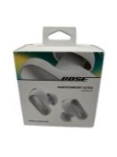 As new Bose QuietComfort Ultra Wireless Noise-Cancelling Earbuds in White (Box open) (EAN: 017817847