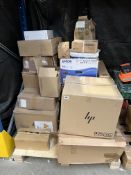 Assorted printer cartridges & related (Sold as seen).