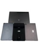 Four pre-owned Samsung Tablets sold for parts (All Google Account locked, sold as seen).