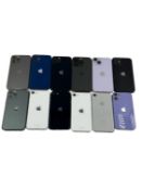 Assorted Apple iPhones sold for parts (All iCloud locked, sold as seen for parts only).
