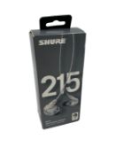 As new Shure SE215 In-Ear Headphones (EAN: 042406196970).