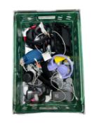 Assorted pre-owned items including headphones, charger packs and other items (All items sold as seen