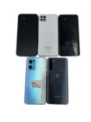 Five pre-owned Smartphones to include Samsung, Oppo & OnePlus (Some cosmetic damage, Google account