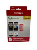 Sixteen as new Canon PG-540 Black & CL-541 Colour Ink Cartridge + Photo Paper Value Packs (EAN: 8714