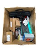Assorted new and pre-owned IT and electrical items (All items sold as seen).