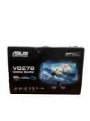 As new ASUS VG278Q 27” FHD Gaming Monitor (Box open).