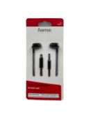 Fifty as new Hama In-Ear Stereo Earphones in Black/White (M/N: 00184041) (Packaging sealed).