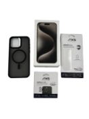 Pre-owned Apple iPhone 15 Pro Max (A3105) 256GB in Natural Titanium (Boxed. Battery health 100%) wit