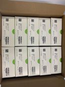 A box of Ten Phonax Nathos Auto SP Hearing Aids (REF: 050-0295-0138) Beige. As new