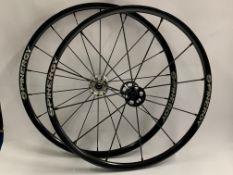 A Pair of Spinergy Wheels, Part-Numbers: L.24.18.111 and LX.24.12.111B). Pre-owned.