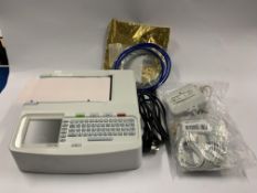 A Mortara Instruments Eli 150c Resting Electrocardiograph with Accessories and UK Power Lead. Pre-ow