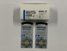 Ten boxes of Rayovac FR Zinc Hearing Aid Batteries 1.45v, Size: PR44 (REF: E301804100) As new, 10 pa