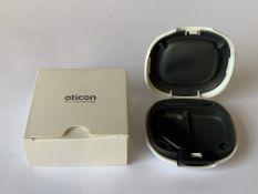 Oticon Xceed 1 BTE UP (REF: 214252) Black. As new (1 Hearing Aid included)