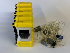 Five pre-owned BCI 3301 Handheld Pulse Oximeters with Finger Probe.