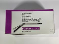 Box of Six Covidien Endo GIA Articulating Reload with Tri-Staple Technology, 60mm Medium/Thick (REF: