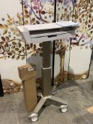 Ergotron CareFit™ Slim LCD Cart with Drawer in White. Pre-owned.