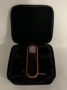 A Suji V2 BFR Pump with Case and USB Cable for Blood Flow Restriction Training (REF: V2MDR-01). As N