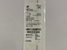 Five boxes of Cordis Anglograhic Catheters 4Fr X 0.038 in X 125 cm (REF: 451-406P0) As new, damaged