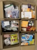 A Large Quantity of Assorted Miscellaneous Medical Items (6 Boxes).