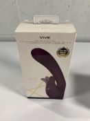 VIVE-MIKI Rechargeable Pulse-Wave & Flickering Silicone Vibrator - Purple