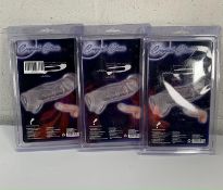 Three You2Toys Crystal Clear Penis Sleeves With Extension + Ball Rings.