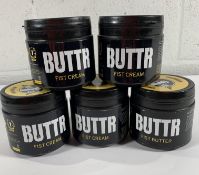 Five Butter Fist Creams, No Resistance, 5 x 500ml.