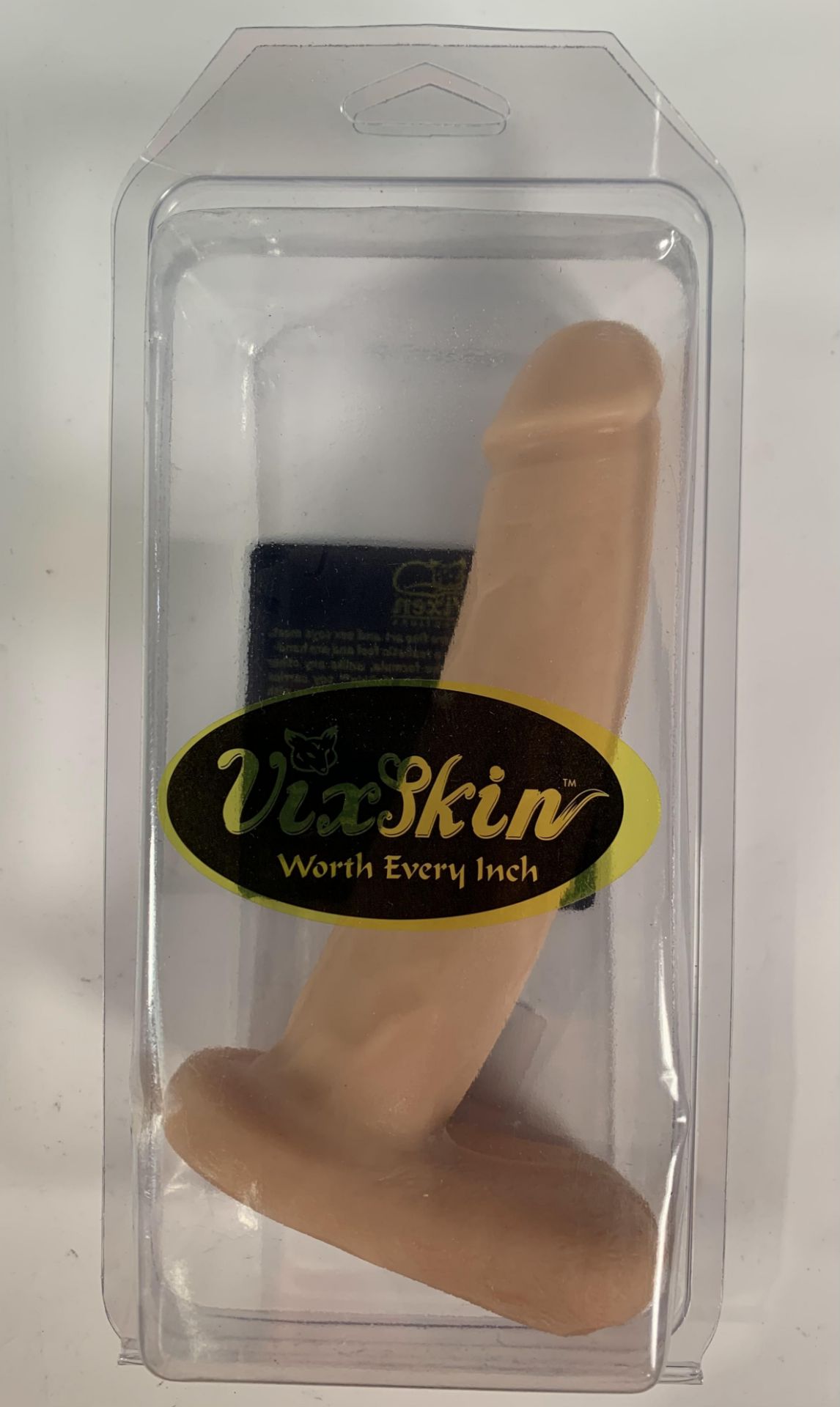 Vixskin Bandit Authentic Skin Feel Dildo, Size 8.1" Platinum Silicone Durable and luxurious, Warms a