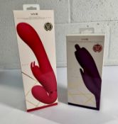 Vive Suki Pink Vibrator And A Vive Nilo Purple Vibrator.