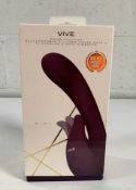 VIVE-MIKI Rechargeable Pulse-Wave & Flickering Silicone Vibrator - Purple