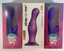 Two Good Vibes Only Fane USB Rechargeable Rabbit Vibrators 22 x 3.7cm/8.7 x1.5