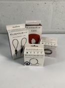 Four Assorted ElectraStim Products to include Electraloops Metal Cock Rings Maximum Diameter Of 45mm