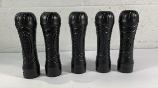 Ten Unbranded Multi Speed Male Masturbator Cups.