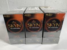 Eighteen Pack Skyn Feel Everything Condoms, Comfortable Fit, Size- Large, Non Latex (10 Units Per Pa