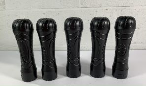 Ten Unbranded Multi Speed Male Masturbator Cups.