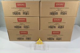 One hundred and twenty Sekura Dual AM/RF Oyster Security Tags (6 boxes) Internal Dimensions 101x 110