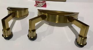 Chelsom Lighting Royale Wall Light With 2 Lamps, In Brass Effect, E27 Max 30w Fittings (Bulbs Not In