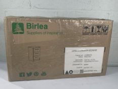 As new Lynx 3-drawer Bedside Table, White, Boxed.