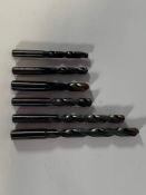 Mixed Walter Titex Lot to include six Coolant Fed Drill Bits, 2x 9.5mm (DC150-05-09.500A1WJ30RE), 11