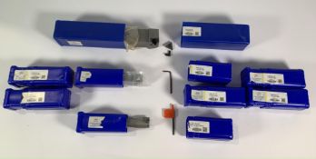 Selection of Eight Inserts Pieces, 6 x PSSNR2525M12, 1 x ZSD03300XP32SP0902 and PTGNR4040S27. Some S