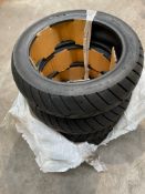 Four Deestone Motorcycle Tyres 130/70-13.